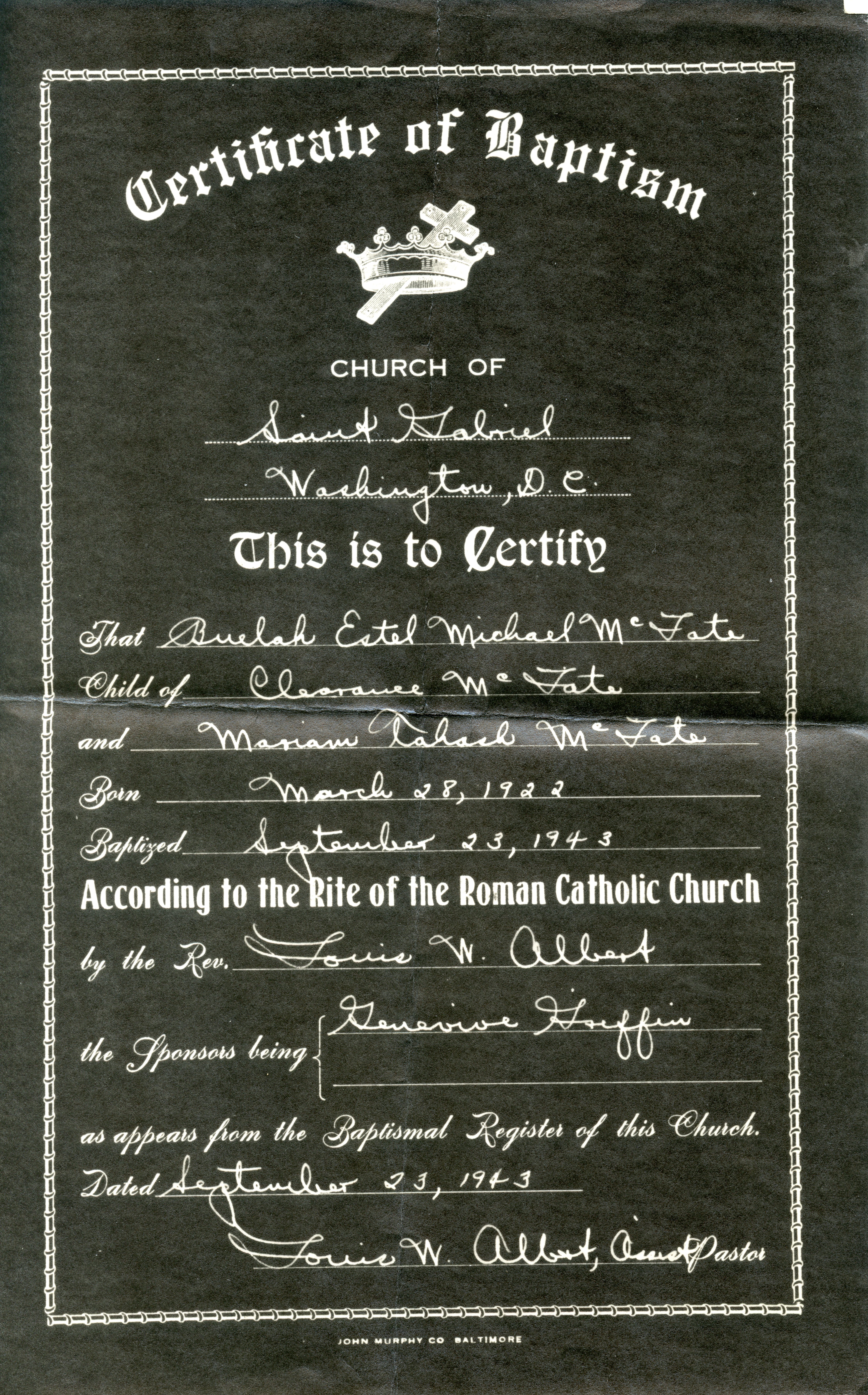   Sorry, image beulah-mcfate-baptism.jpg could not be found!